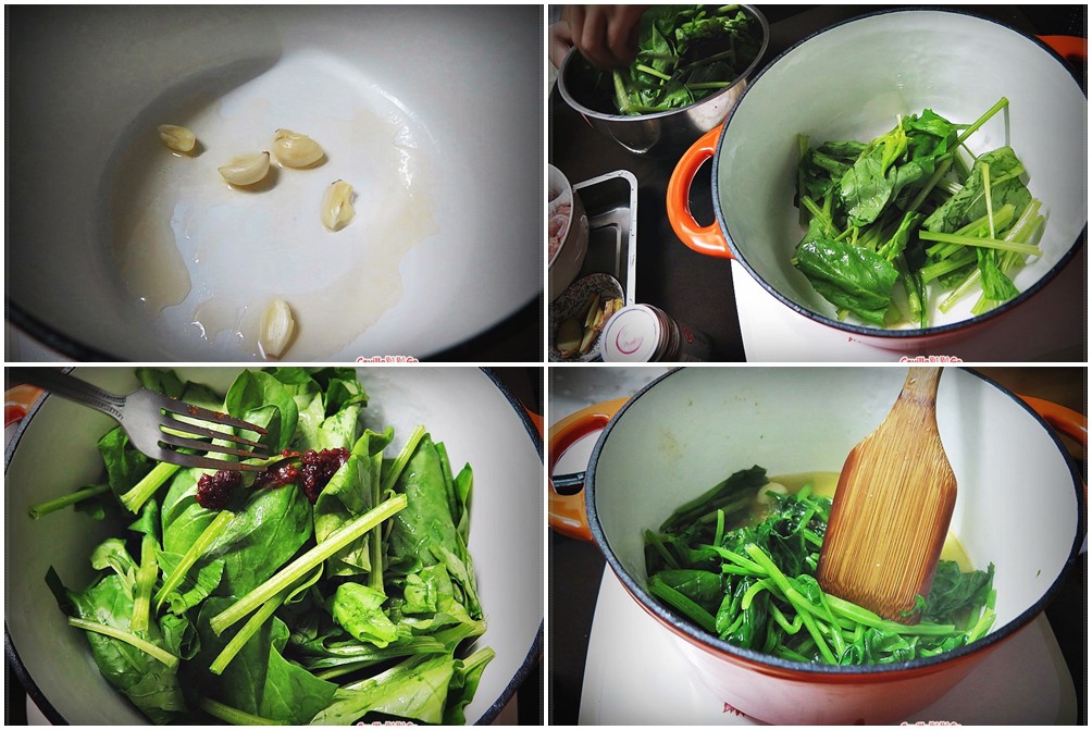 鍋寶歐風琺瑯鑄鐵鍋+鮮蔬豆瓣香料雞湯 