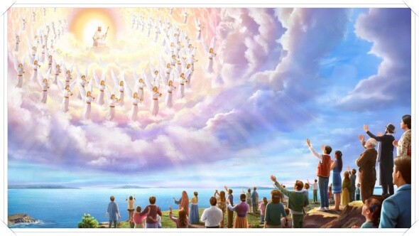 基督徒看天望雲，等待主耶稣駕雲降臨